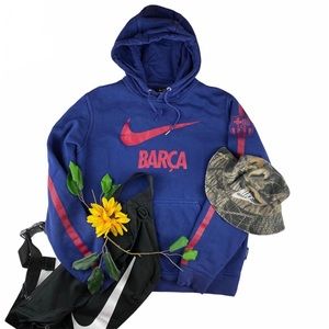 Nike Club FC Barcelona Soccer Core Hoodie Pullover